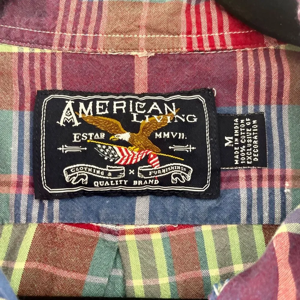 Medium Vintage Plaid Button Down Shirt - Picture 3 of 3